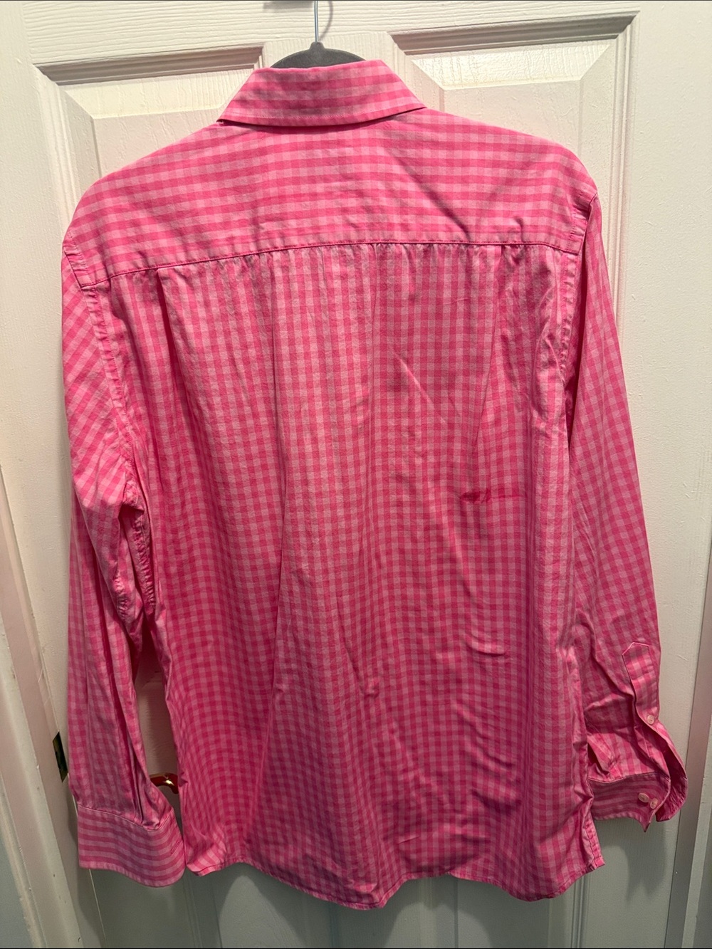 Southern Tide Pink Gingham Long-Sleeve Dress Shirt - Picture 4 of 4